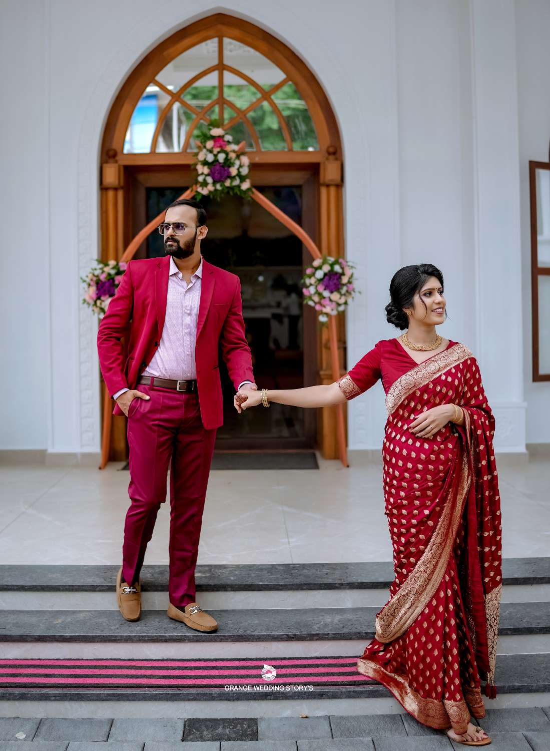 Kerala wedding saree | Wedding couple poses photography, Indian wedding  couple, Wedding photoshoot poses